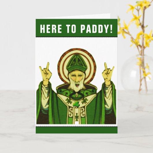 Funny St. Patrick's Day Birthday Card Karte (Gelbe Blume)