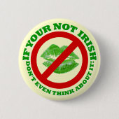 Funny St Patrick's Day Button (Vorderseite)