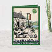 Funny St Patrick's Day Card Karte (Vorderseite)