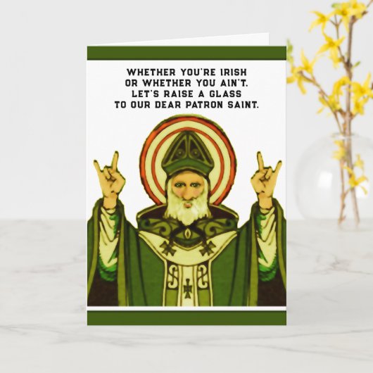 Funny St. Patrick's Day Card Karte (Gelbe Blume)