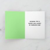 Funny St. Patrick's Day Card Karte (Innenseite)