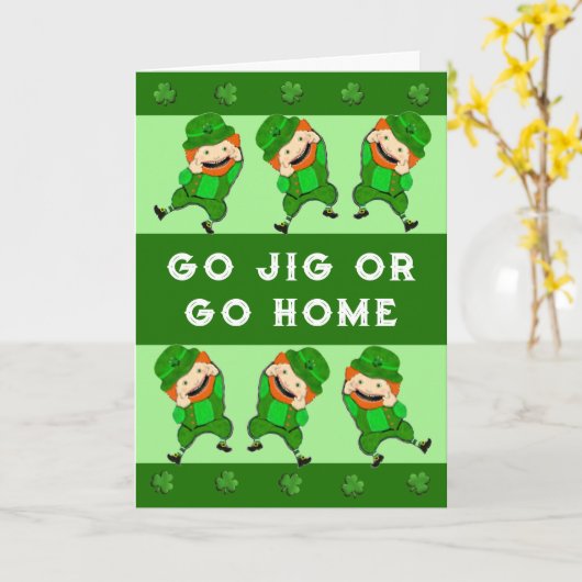 Funny St. Patrick's Day Card Karte (Gelbe Blume)