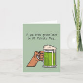 Funny St. Patrick's Day Card Karte (Vorderseite)