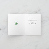 Funny St. Patrick's Day Card Karte (Innenseite)
