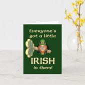 Funny St. Patrick's Day Card Karte (Gelbe Blume)