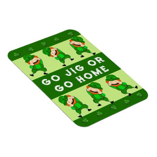 Funny St. Patrick's Day Card Magnet (Rechte Seite)