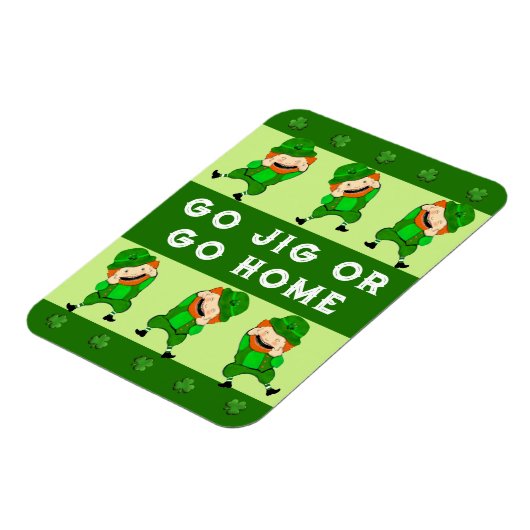 Funny St. Patrick's Day Card Magnet (Linke Seite)
