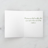 Funny St. Patrick's Day Card mit Cat Karte (Innenseite)