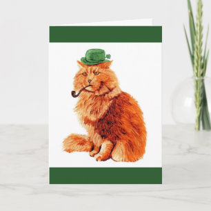 Funny St Patricks Day Cat Card Einladung
