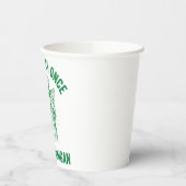 Funny St. Patrick's Day Cat Shenanigan Pun Retro Pappbecher (Links)