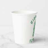 Funny St. Patrick's Day Cat Shenanigan Pun Retro Pappbecher (Rechts)