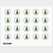 Funny St. Patrick's Day Cat Sticker - Leprechaun (Blatt)