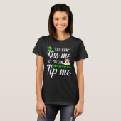 Funny St Patricks Day Coffee Kellnerin Kellnertipp T-Shirt (Vorne ganz)