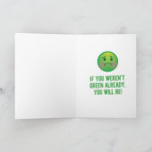 Funny St. Patrick's Day Corned Beef and Cabbage Karte (Innenseite)