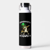 Funny St Patricks Day Dabbing Cat St Paddy Shenani Trinkflasche (Vorne)