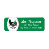 Funny St. Patrick's Day Dackel (schwarz & tan) (Vorne)