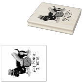 Funny St. Patrick's Day Dackel (schwarz & tan) Gummistempel (Stempel)