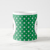 Funny St. Patrick's Day Dackel (schwarz & tan) Jumbo-Tasse (Vorderseite)