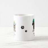 Funny St. Patrick's Day Dackel (schwarz & tan) Kaffeetasse (Mittel)