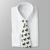 Funny St. Patrick's Day Dackel (schwarz & tan) Krawatte (Gebunden)