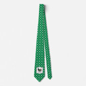 Funny St. Patrick's Day Dackel (schwarz & tan) Krawatte (Vorderseite)