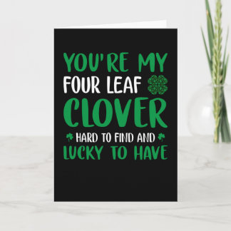 Funny St. Patrick's Day Dein bist mein 4 Leaf Clov Karte