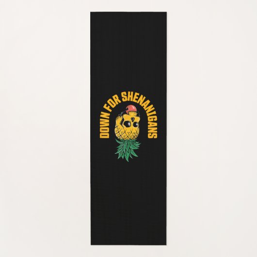Funny St Patricks Day Down for Shenanigans Swinger Yogamatte (Vorderseite)