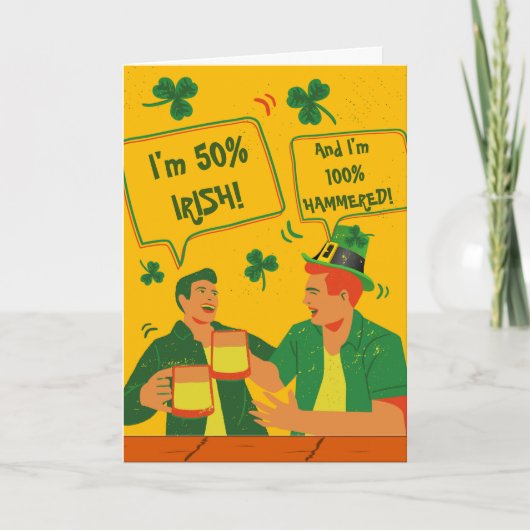 Funny St Patricks Day for Friend Favorite Bud Card Karte (Vorderseite)
