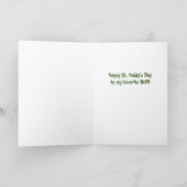 Funny St Patricks Day for Friend Favorite Bud Card Karte (Innenseite)
