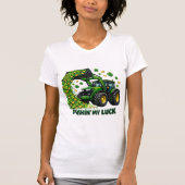 Funny St. Patrick's Day funny Tractor T-Shirt (Vorderseite)