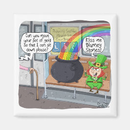 Funny St. Patrick's Day Gift or Card - Leprechaun Magnet