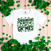 Funny St. Patrick's Day Gnome Shenanigans Party T-Shirt