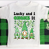 Funny St. Patrick's Day gnomes Glück Charme Irish T-Shirt