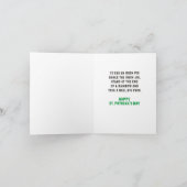 Funny St. Patrick's Day Gruß Karte (Innenseite)