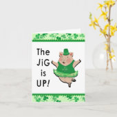 Funny St. Patrick's Day Gruß Karte (Gelbe Blume)