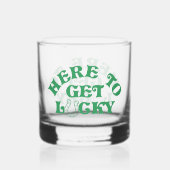 Funny St Patricks Day Holen Sie Ihr Irisch auf Gru Whiskyglas (Vorderseite)