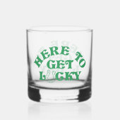 Funny St Patricks Day Holen Sie Ihr Irisch auf Gru Whiskyglas (Rückseite)