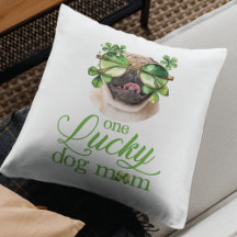 Funny St Patrick's Day Hund Mama Custom Foto