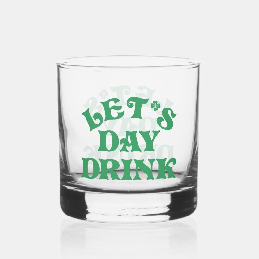 Funny St Patricks Day Ich bin hier, um Paddy Group Whiskyglas (Rückseite)