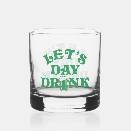 Funny St Patricks Day Ich bin hier, um Paddy Group Whiskyglas (Rückseite)