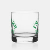 Funny St Patricks Day Ich bin hier, um Paddy Group Whiskyglas (Links)