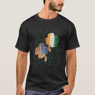 Funny St Patrick's Day Irish American Flag Irland T-Shirt