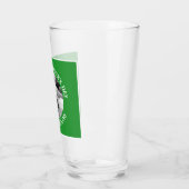 Funny St. Patrick's Day Irish and Smiling Dog Glas (Links)