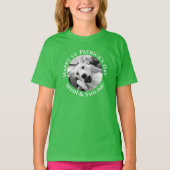 Funny St. Patrick's Day Irish and Smiling Dog T-Shirt (Vorderseite)