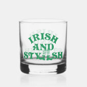 Funny St Patricks Day Irish and Stylish Group Whiskyglas (Rückseite)