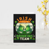 Funny St Patricks Day Irish Beer Drink Team Ire Karte (Gelbe Blume)