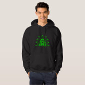 Funny St Patricks Day Irish Green Buffalo Kariert Hoodie (Vorne ganz)