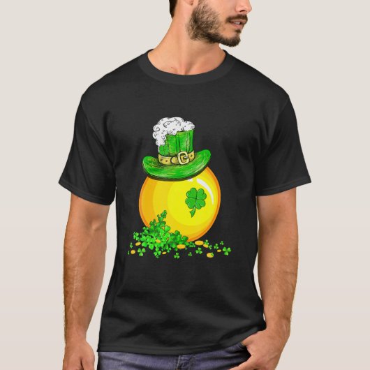 Funny St Patricks Day Irish Lacrosse Kleeblatt Lov T-Shirt (Vorderseite)