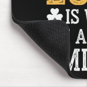 Funny St. Patricks Day Irish Pride Kleeblatt Luck Mousepad (Ecke)
