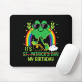 Funny St Patrick's Day its My Birthday Kleeblatt R Mousepad (Mit Mouse)